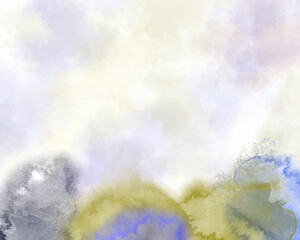 Abstract colorful watercolor for background. Digital art painting.
