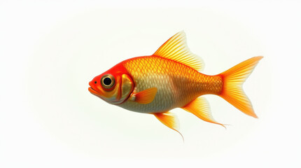 Fototapeta premium Minimal golden fish design.