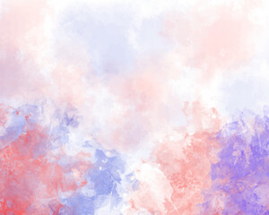 Abstract colorful watercolor for background. Digital art painting.