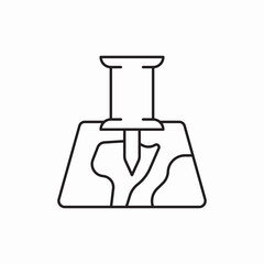 map pin location icon vector sign