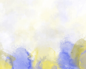 Abstract colorful watercolor for background. Digital art painting.