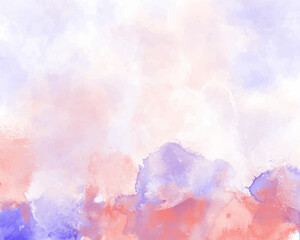 Abstract colorful watercolor for background. Digital art painting.