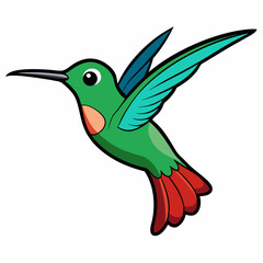 hummingbird in flight