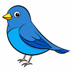 blue bird singing