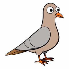 vector illustration of a duck