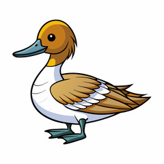 duck on white background