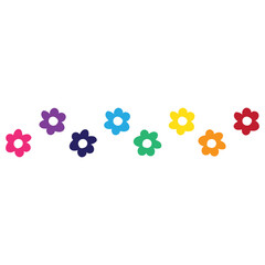 Rainbow Flowers Decoration