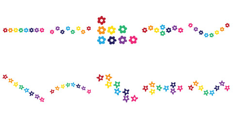 Rainbow Flowers Decoration