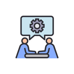 Event organizer colored icons, minimalist vector illustration ,simple transparent graphic element .Isolated on white background