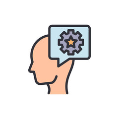 Event organizer colored icons, minimalist vector illustration ,simple transparent graphic element .Isolated on white background