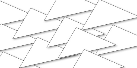 Fototapeta premium White background, geometric composition abstract. Abstract geometric design with white and black accents.white art paper with layer background. 