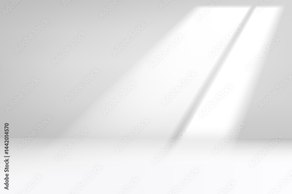 Leinwandbilder empty bright studio with bright light. 3d vector background for product design