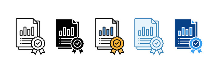 Quality Testing  Icon Set Multiple Style Collection