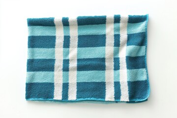 Soft blue and white checkered hand towel fresh and clean perfect for bathroom or kitchen absorbent