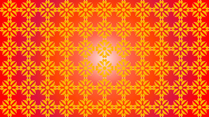 Intricate Radiant Geometric Blossom Pattern