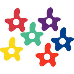 Rainbow Flowers Decoration