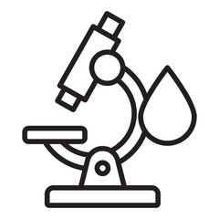 Microscope laboratory research and science icon	
