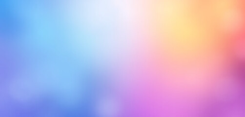 Soft Pastel Gradient Background with Blurry Bokeh Effect, Seamless Transition of Colors for Web Design and Creative Projects