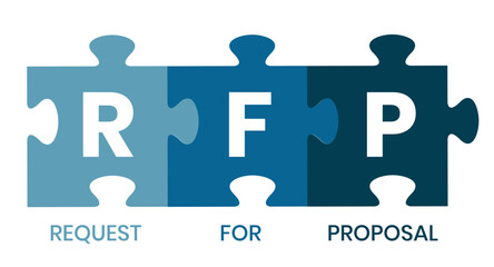 RFP - Request For Proposal. acronym, business concept. Vector infographic illustration for presentations, sites, reports, banners	
