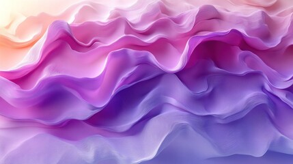 Obraz premium Abstract Pastel Fabric Waves: A Dreamy Symphony of Colors