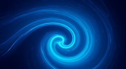 Azure Vortex of Light AI Generated