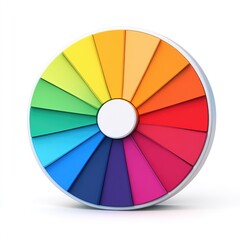 Obraz premium Colorful circular representation of the spectrum of hues.