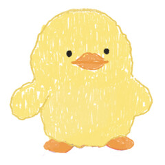 Yellow cute duck