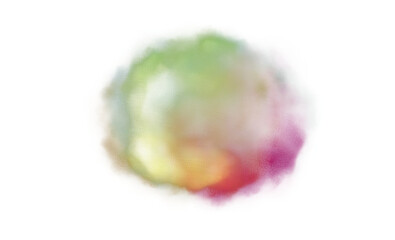 Watercolor paint brush strokes in watercolor isolated against transparent