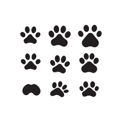 dog paw prints