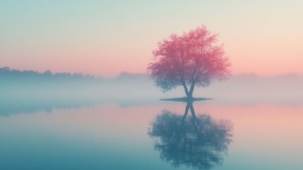 Serene Sunset Reflection
