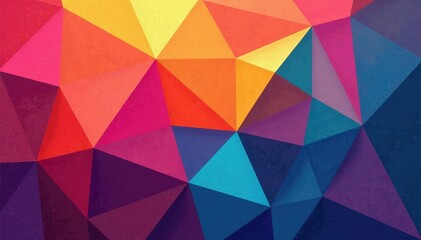 Obraz premium Geometric abstract shapes, colorful and vibrant, perfectly tiled , graphic, minimalist