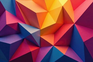 Fototapeta premium Geometric shapes forming a grid-like structure, triangle, grid, abstract pattern