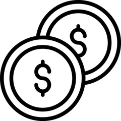 Currency Coins Icon Vector Illustration