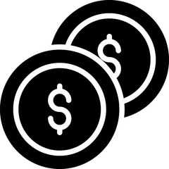 Currency Coins Icon Vector Illustration
