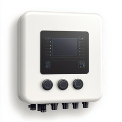 Fototapeta premium Sleek hybrid inverter with digital interface for energy management