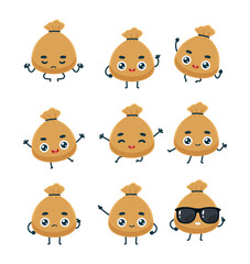 Set Mascot images of the Sack Bag