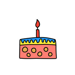 vector birthday cake