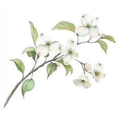 Obraz premium Realistic boho flower blooms with such pure delight and simple elegance