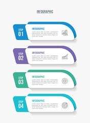 Timeline infographic template design. 3-4-5 options or steps business infographic template design. Can be used for process diagram, presentations, workflow layout, flow chart, steps, banner.