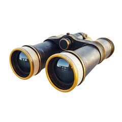 Vintage binoculars ready for adventure exploring the world distant views discovery antique optics