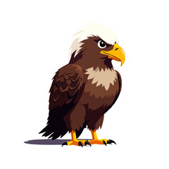 Cute eagle vector graphic and illustration