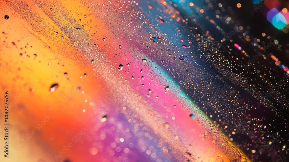Canvas Prints a vibrant abstract background with colorful hues and water droplets. it creates a sense of energy an
