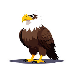 Cute eagle vector graphic and illustration