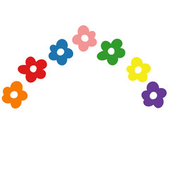 Rainbow Flowers Decoration