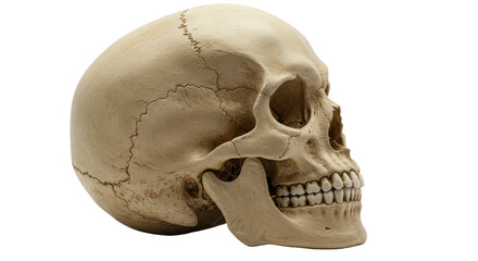 Isolated Detailed Human Skull