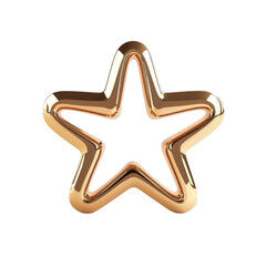 Gold star shape design with colorful striped background