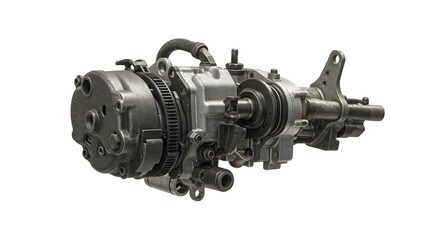 Fototapeta premium Automotive air conditioning compressor unit