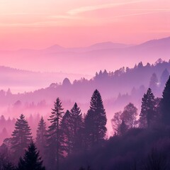 sunset in the mountains