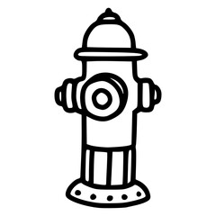street fire hydrant line art design