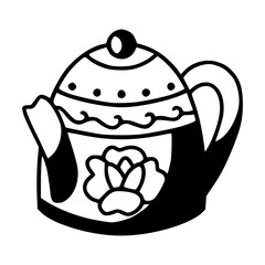 ornamental teapot clipart